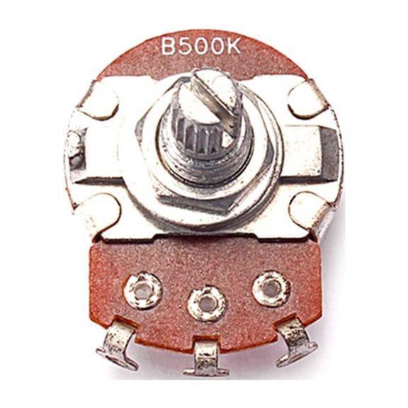 LABSERRON Audio Knobs B500k Long Knurled Split Shaft Guitar Potentiometers Multi 1Pcs