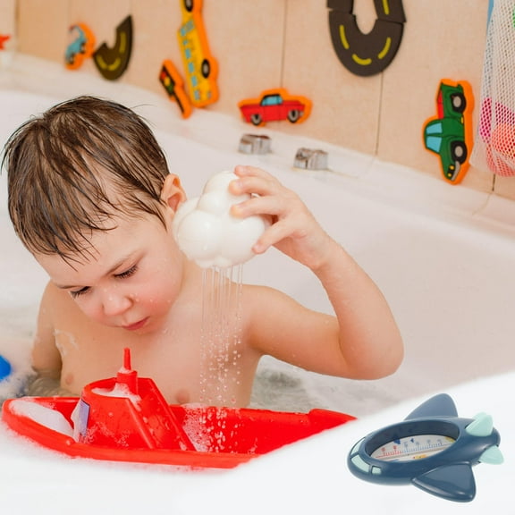 FRCOLOR Baby Bath Thermometer for Measuring Water Temperature with Clear Display and PP Material Blue Color