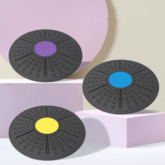 FRCOLOR Balance Training Devices Equilibrium Disk Wobble Fitness Board Blue
