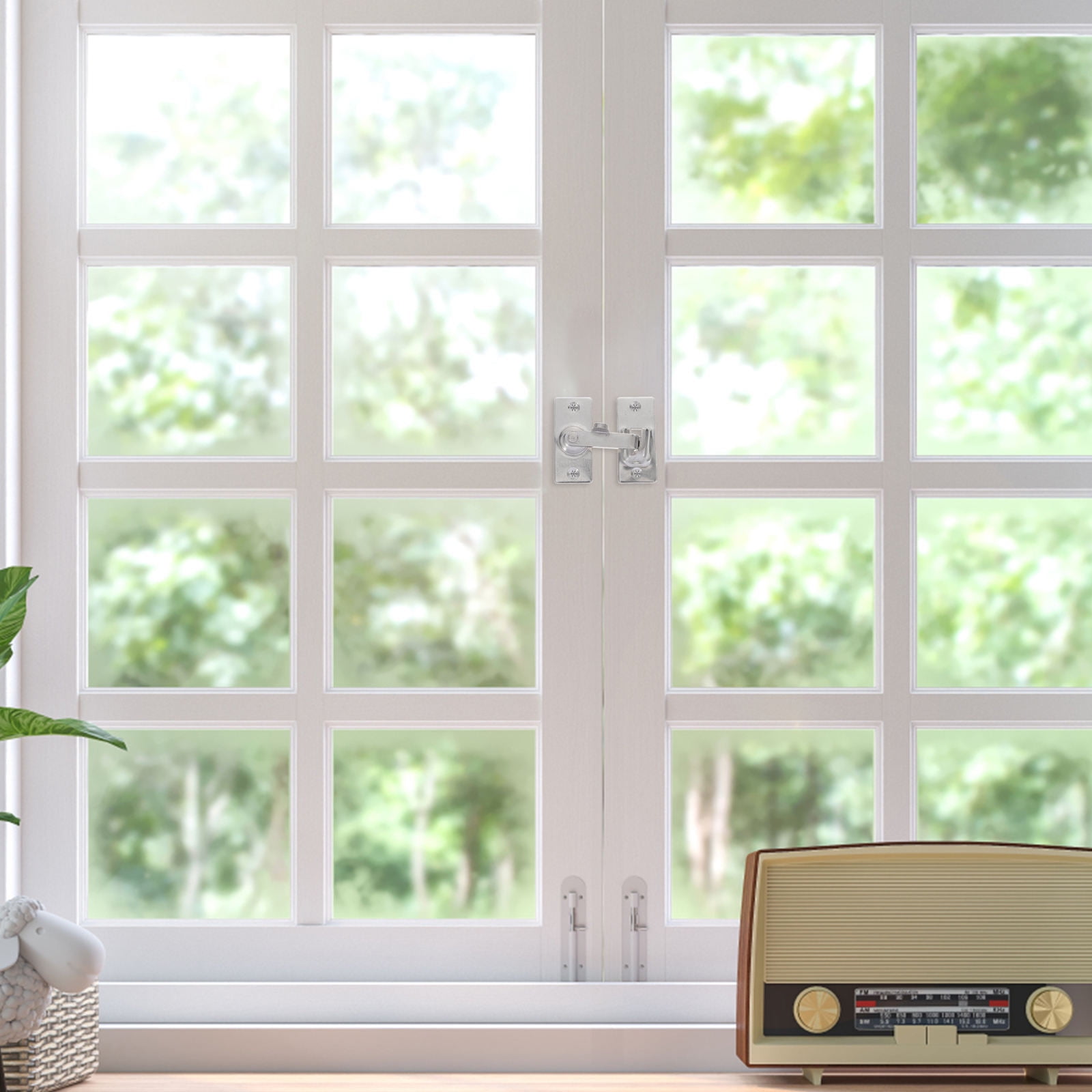 FRCOLOR Barn Stainless Steel Lock Insect Repellent Latch Anti-theft ...