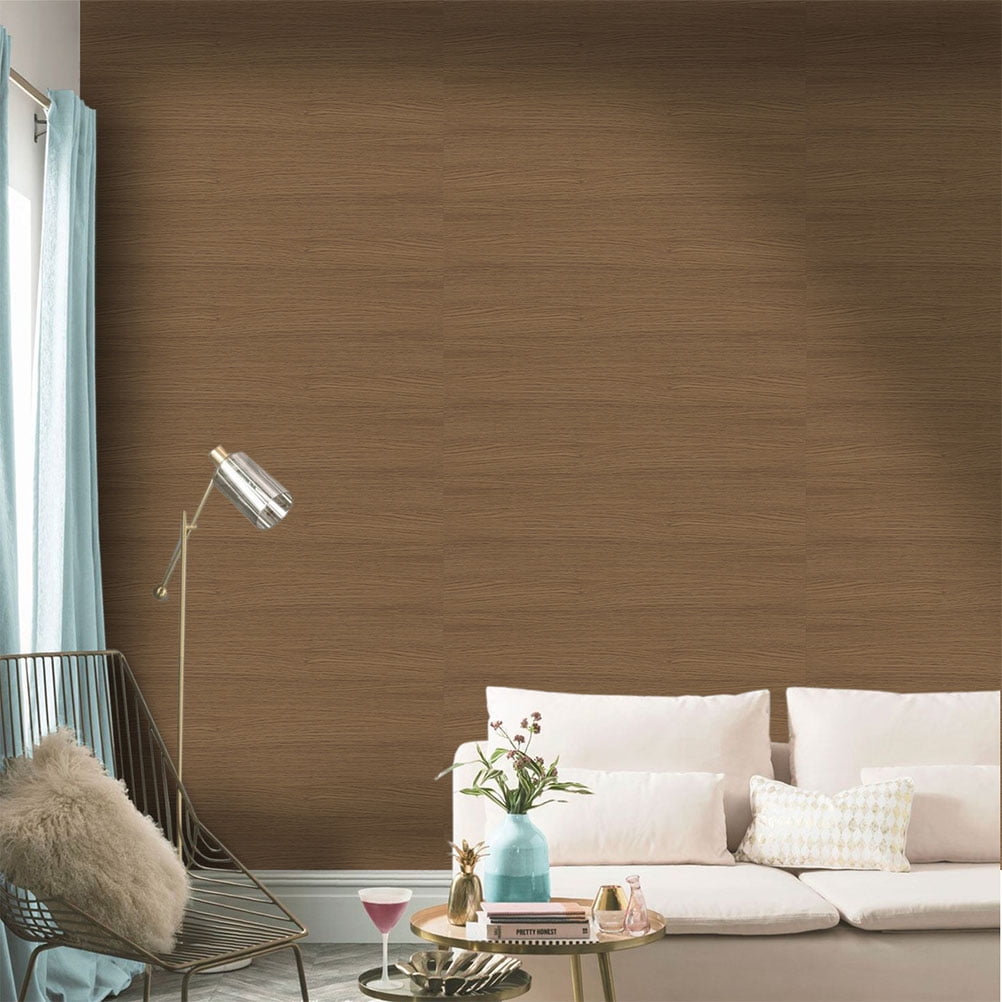 FRCOLOR  Base Wood Grain Floor Stickers Balcony Flooring Linoleum Convenient