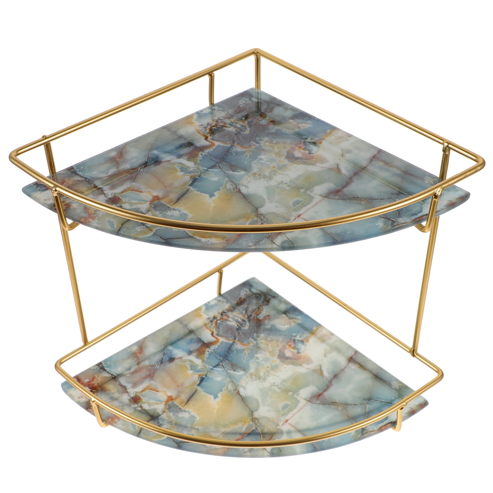 FRCOLOR Bathroom Counter Corner Shelf Organizer Kitchen Counter Shelf