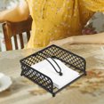 thumbnail image 1 of FRCOLOR  Bathroom Napkin Holder Tray Tissue Weighted Arm Party Man Black, 1 of 8