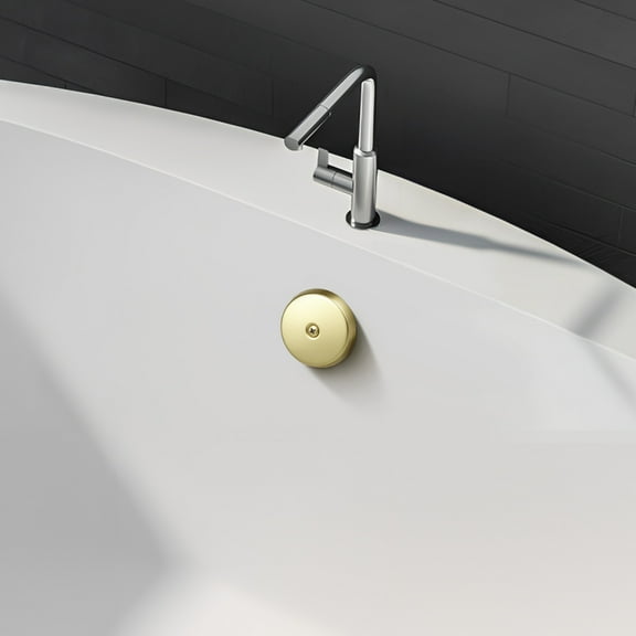 FRCOLOR Bathtub Overflow Faceplate Single Hole Tub Overflow Stopper Stainless Steel Bathtub Drain Cover Stopper Bathtub Essentials
