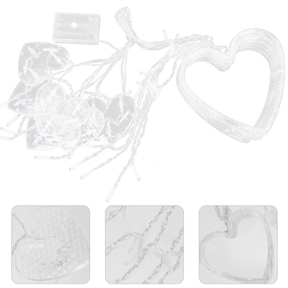 FRCOLOR Battery Powered String Lights with PVC Material for Home Decor White Color 70 Characters