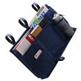 thumbnail image 1 of FRCOLOR Bedside Storage Pouch Multi-pockets Storage Multifunctional Changing Bag Sundries Organizer for Dormitory Bed Camper (Navy), 1 of 8