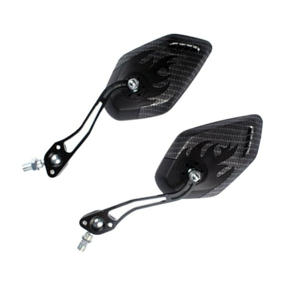 FRCOLOR  Bike Side Mirror Rear View Accessories Carbon Pattern Rearview