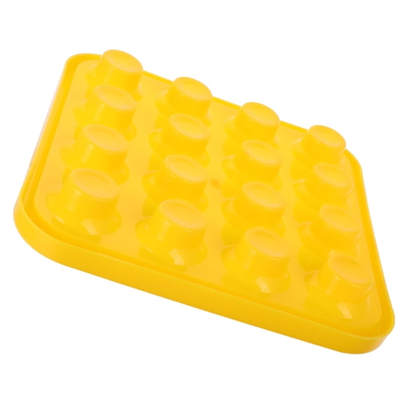 FRCOLOR  Billiard Ball Storage Tray Pool Table Racks for Balls Yellow