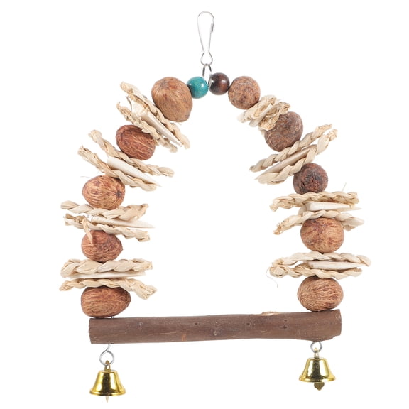 FRCOLOR Bird Cage Biting Toy Natural Cuttlebone Parrot Playpen Rat Foraging