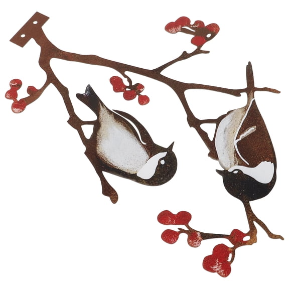 FRCOLOR  Bird Wall Hanging Decor Metal Statue Stake Inflatables Demon Horn Hair Clips Coffee