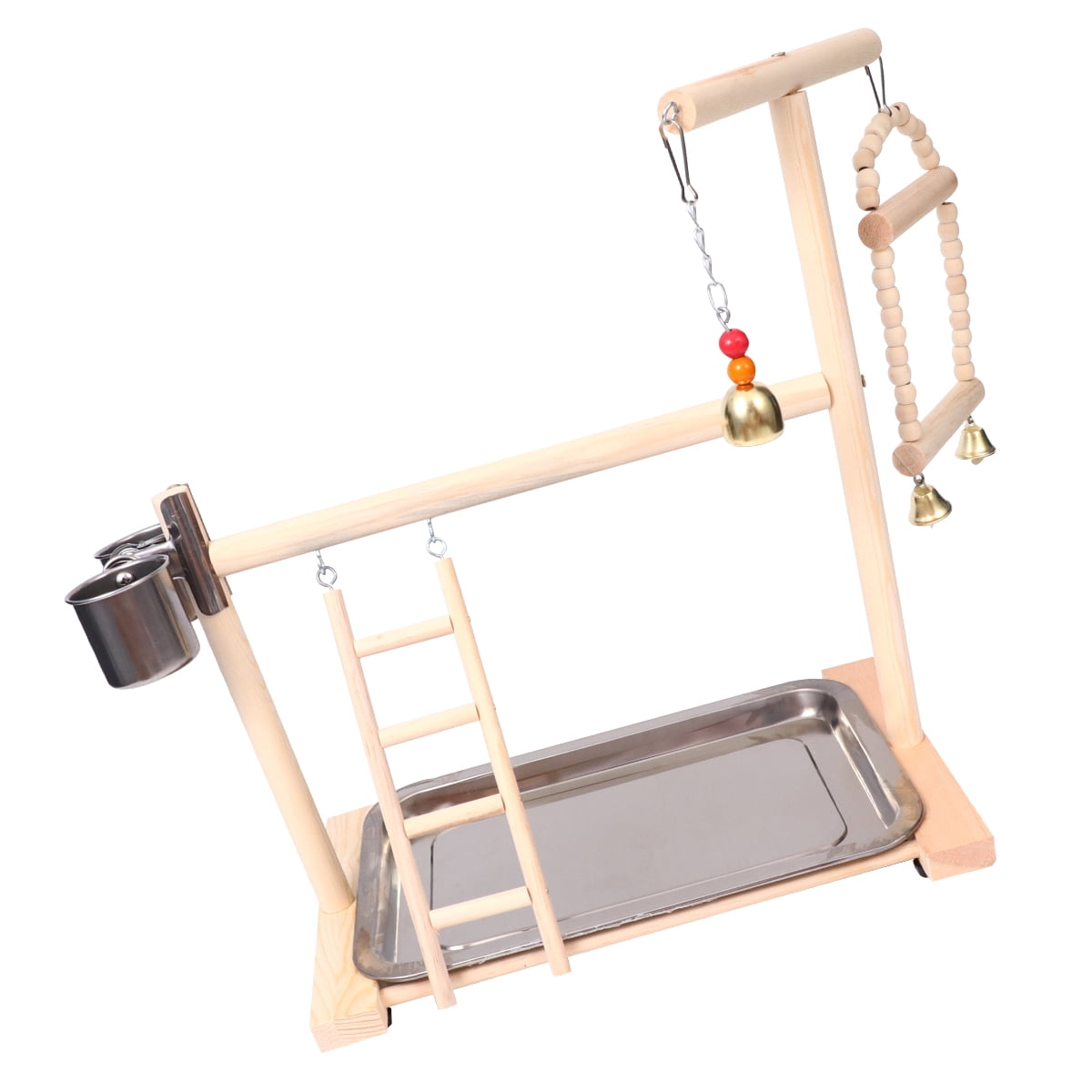 Image showcasing FRCOLOR Birdcage Swing Parrot Bed Food Stand Adventure Toy Fitness ...