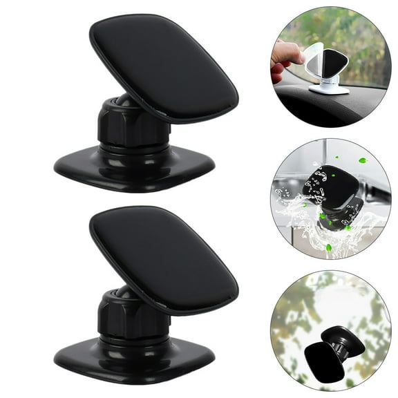 LABSERRON 2-Pack Black Phone Holder Stands for Car, Universal Fit with Easy Installation and Secure Grip
