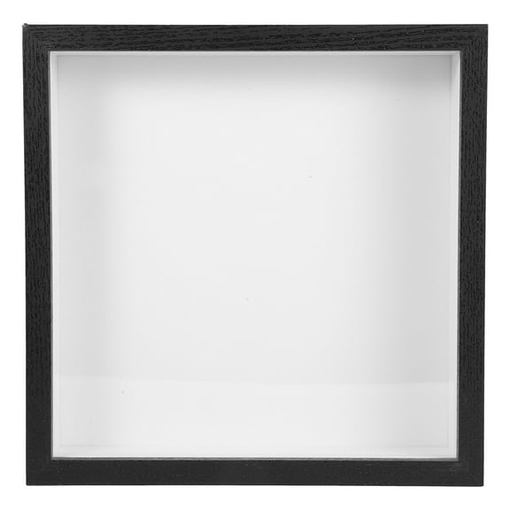 FRCOLOR Black Dried Flower Display Box for Decor Versatile Hanging or Tabletop Use Density Board and Acrylic