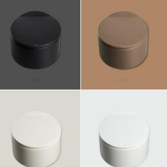 FRCOLOR Black Mini Garbage Box for Recycling Small Items Made of ABS Ideal for Home Office Storage 5L