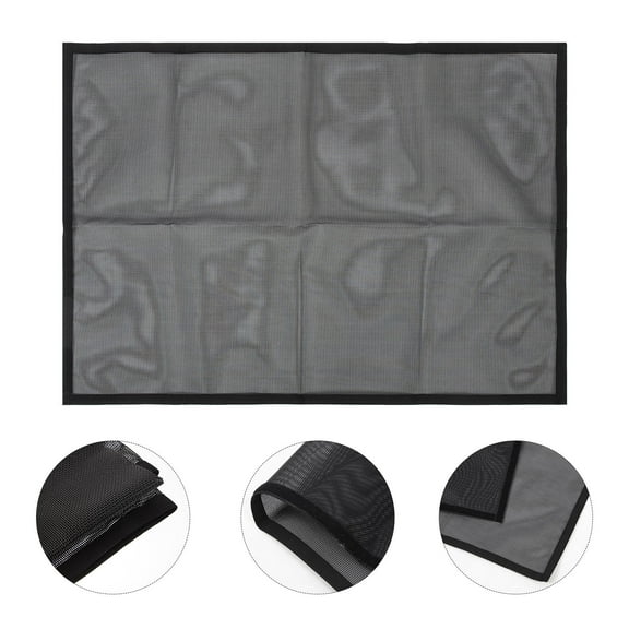 TAILTOSS 1 Set Fireplace Screen Black Rust Inhibiting Enamel Hot Ash Protection for Families