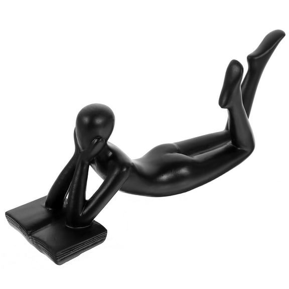 HAKIDZEL Resin Thinker Statue Minimalist Home Decor 1Set 7.86X3.14X1.97In