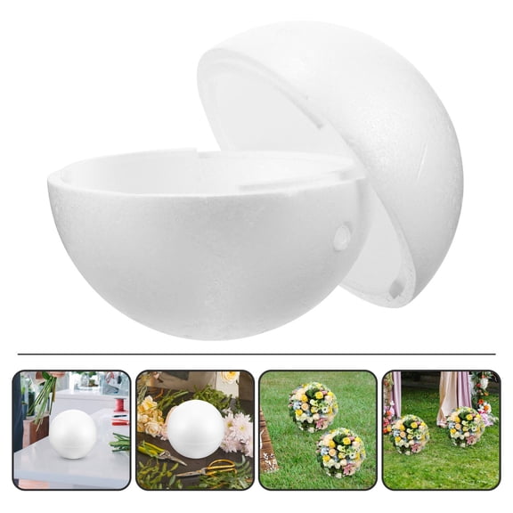 FRCOLOR Round White Foam Spheres for DIY Painting Craft Projects Party and Wedding Decorations