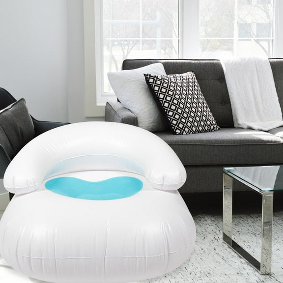 FRCOLOR  Blow up Armchair Seat Cushion Inflatable Sofa Lightweight Portable Office