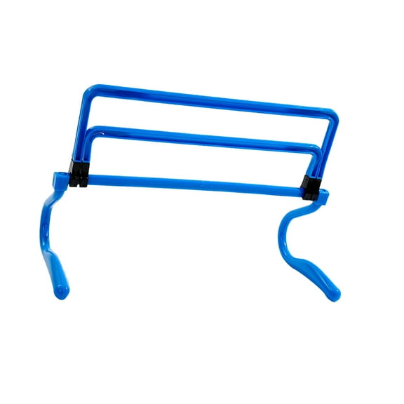 FRCOLOR Blue PP Training Hurdles for Soccer Sports Essential Exercise Equipment Ultra Stable Base Detachable Adjustable 7.5 Inches High