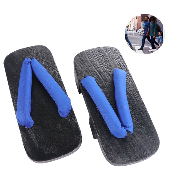 FRCOLOR Durable Synthetic Material Women Men Summer Clogs Blue Fashion Slippers Size 40 9.432 Inch