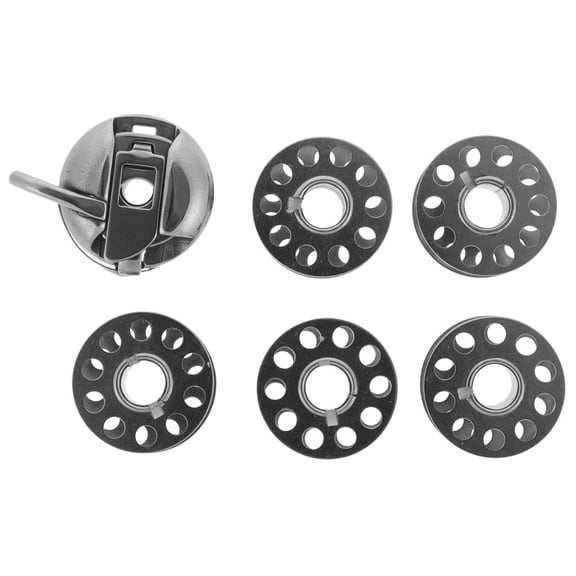 FRCOLOR  Bobbin Case Set Automatic Handheld Adjustable Bobbins Silver
