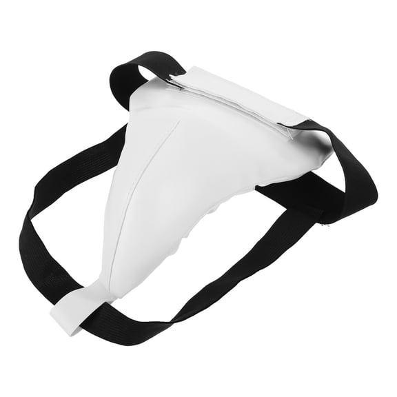 KAKOWELY Groin Guard Boxing Wear-Resistant Groin Protector ABS White Men Sparring 1Set