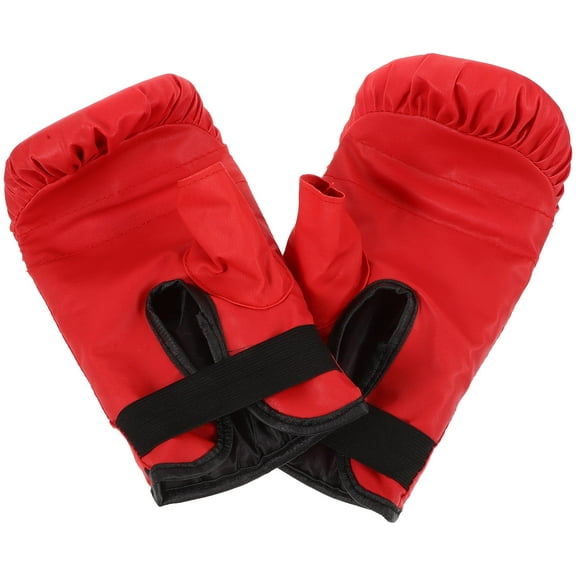 FRCOLOR Boxing Gloves Mitts Fighting Professional Child Men and Women Red