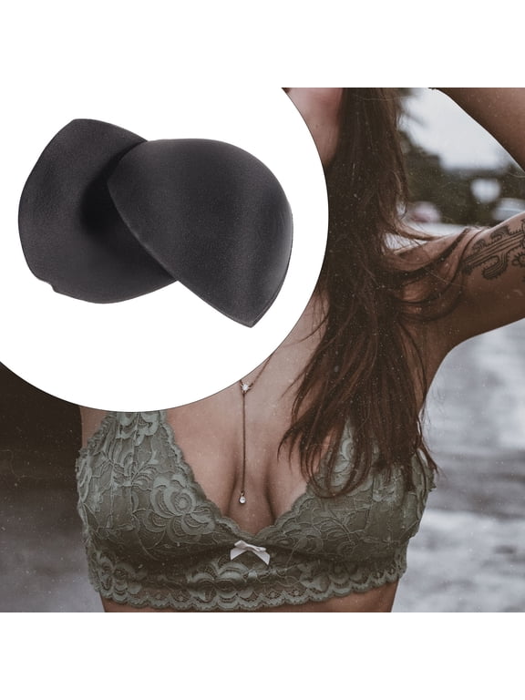4Pair Black Bra Inserts Bra Pads Pushup Providing and Secure Fit