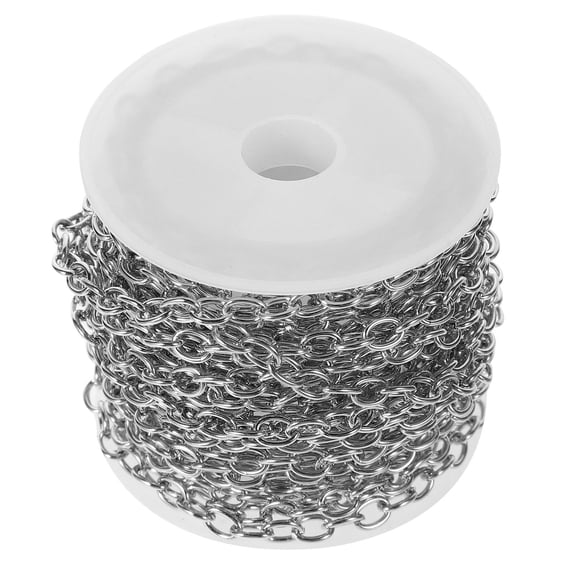 FRCOLOR Bracelet Making Chain Kit Key Jump Rings for Jewelry Supplies Silver