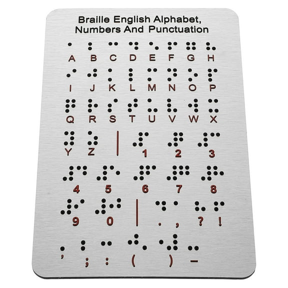 FRCOLOR Braille Books for The Blind Visually Impaired Products Silver