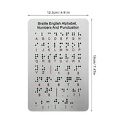 FRCOLOR Braille Books for The Blind Visually Impaired Products Silver