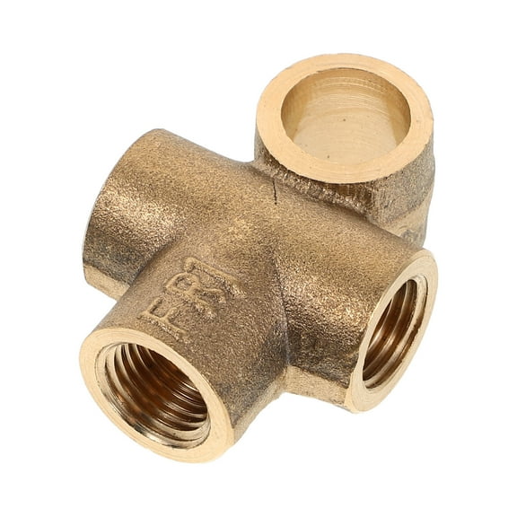 FRCOLOR Brass Tee Fitting Thread Adapter Line Outboard Connections Boat Gas Tank Hose, And Marine Outboard Connections