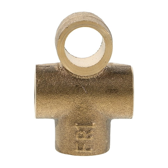 FRCOLOR Brass Tee Fitting Thread Adapter Line Outboard Connections Engine Fittings And Marine Outboard Connections