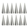 thumbnail image 1 of FRCOLOR Bread Baking Mold 20pcs Lady Lock Forms Horn Molds Seamless Stainless Steel Non Cannoli Form for Croissant Shell Roll Household Bread Mold Silver,4.72"X1.18"X1.18", 1 of 11