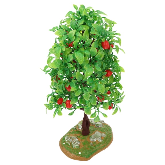 TAILTOSS Tree Toy Simulation Fruit Tree Model Green Plastic 1Set 8.3X4.1X3.9in
