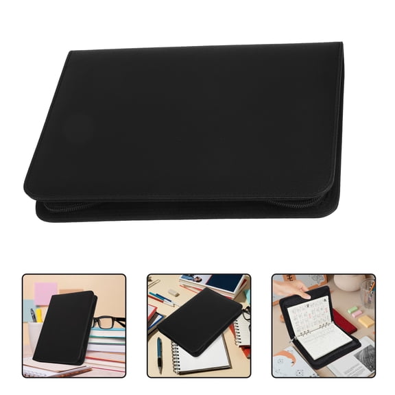 FRCOLOR Briefcase Binder Official Documents Work 25.80X19.30X3.50CM Black