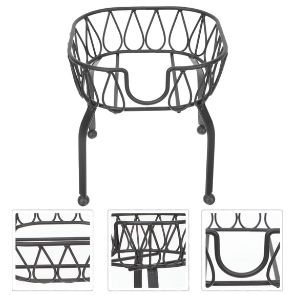 DECOMELODY Drink Dispenser Holder Black 1Pack 6.9x6.5in