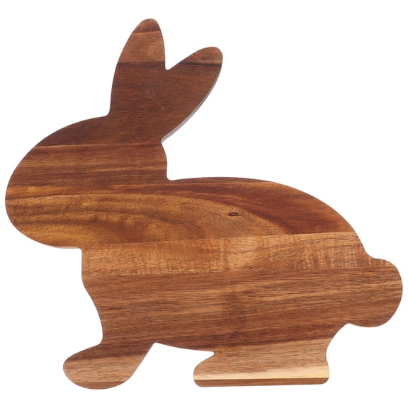 Creative Bunny Shaped Wooden Cutting Board for Home Use Multi Functional Cheese Tray Rabbit