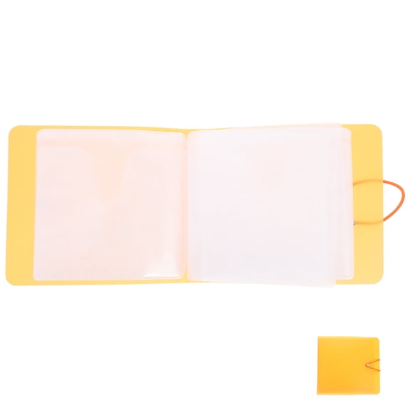 FRCOLOR  CD Holder for Car Dvd Holders Storage Cases Binder Covers Units Orange