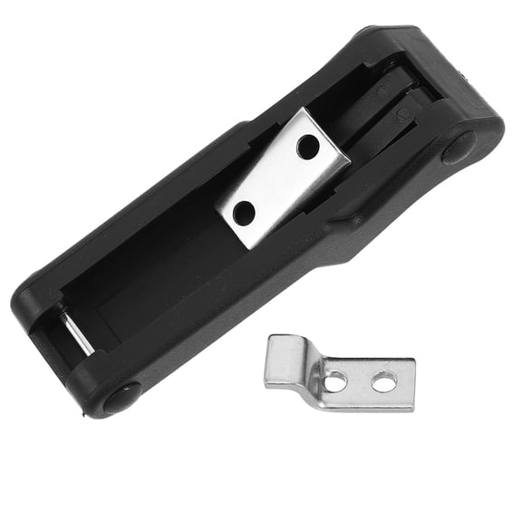 FRCOLOR Cabinet Latch Lock Push Button Drawer Knob Toggle Catch Latch Lock for RV Yacht Boat Parts Accessories Black