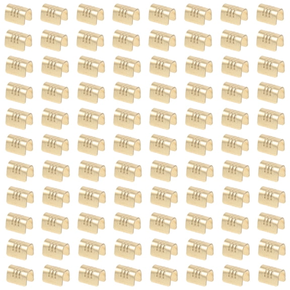FRCOLOR Cable Clamp 300 Pcs U shaped Crimping Button Cold Press Joint Wire Terminal Connectors,0.2"X0.16"X0.12"