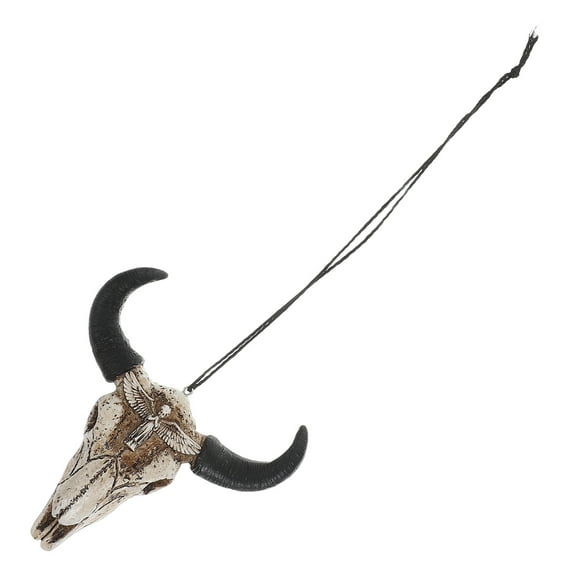 FRCOLOR Cage Connector Cow Horn Wall Decoration 13.00X12.50X4.00CM Beige