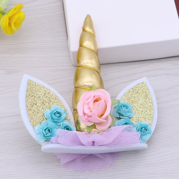 FRCOLOR Cake Insert Fashionable Topper Silk Flower Decoration