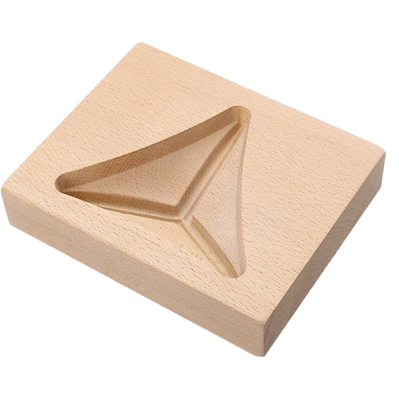 FRCOLOR Wooden Triangle Cake Molds for Baking Pastry Shapes, Non-Stick Cake Maker