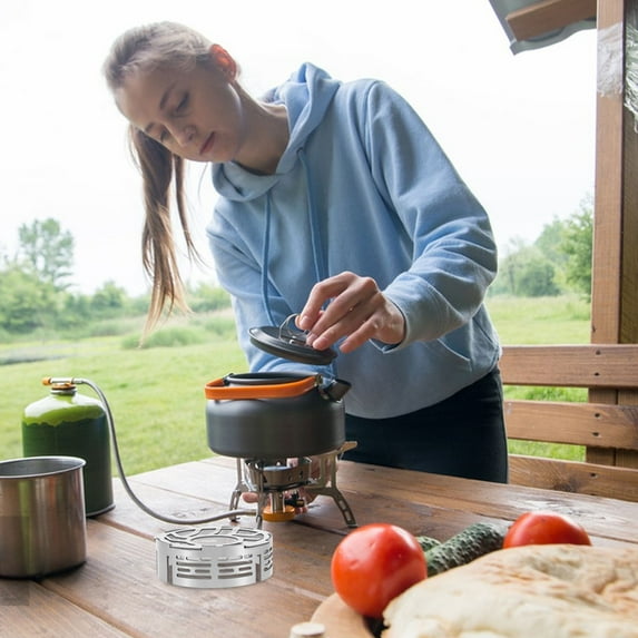 FRCOLOR Camping Windproof Stove Head Metal Stove Rack Windscreen Outdoor Wind Blocker For Camping And Hiking Lightweight For Outdoor Cooking