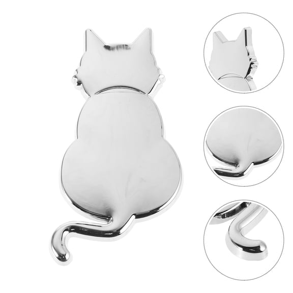 FRCOLOR Cartoon Cat Metal Auto Car Badge Trunk Hood Door 3D Animal Car Sticker Decal for Truck Car Decoration Supplies
