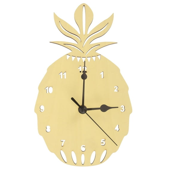 FRCOLOR Cartoon Wall Clock Mute Wall Hanging Clock Office 25.00X15.00X3.00CM Yellow