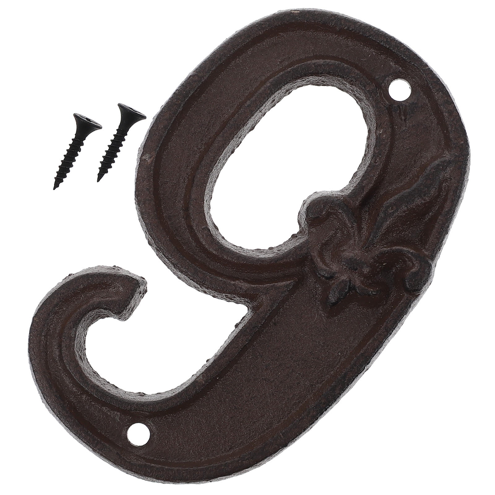 Cast Iron House Letter 'A' – 5 Inch High, Rustic Hammered Finish, Matches 5.5 Inch Numbers