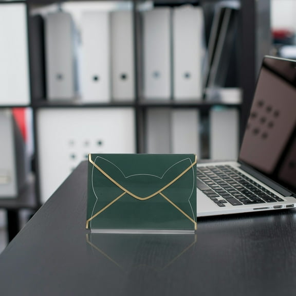 FRCOLOR Cat Shaped Mail Holder Clear Acrylic File Letter Organizer Envelope Mail Holder For Desk Countertop Bill Holding Sorter Letter Invoice Stand