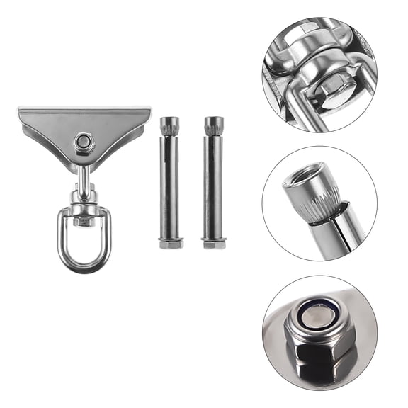 FRCOLOR Ceiling Hook for Indoor Hammock Carabiner Heavy Duty Swing Hanger Metal Ceiling Hanger